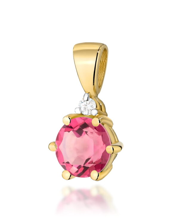 Zawieszka Z076 Różowy Topaz 0