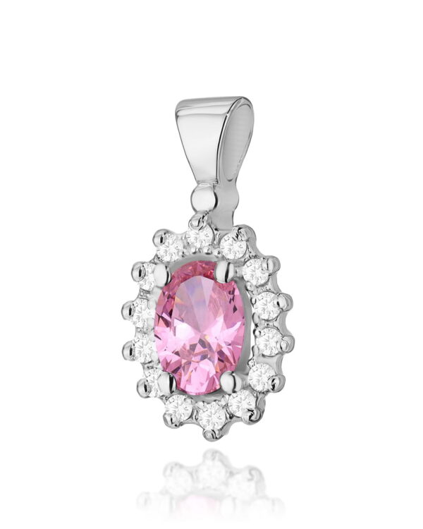 Zawieszka Z182 Różowy Topaz 0
