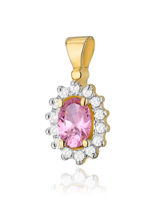 Zawieszka Z182 Różowy Topaz 0