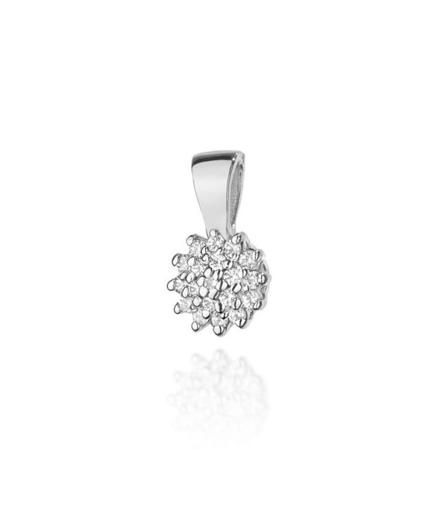 Zawieszka Z401 z diamentami białe złoto Jubiler Kraków BigDIAMOND