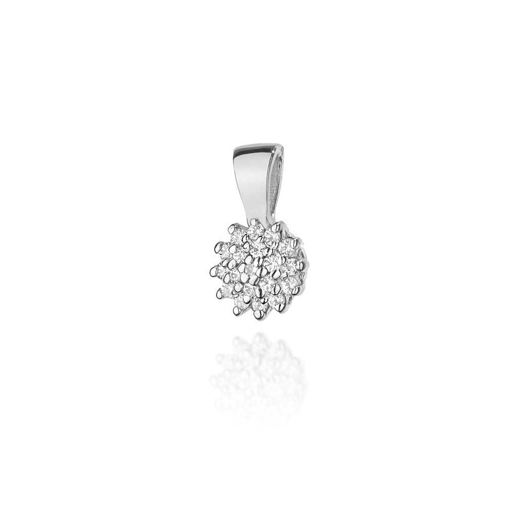 Zawieszka Z401 z diamentami białe złoto Jubiler Kraków BigDIAMOND