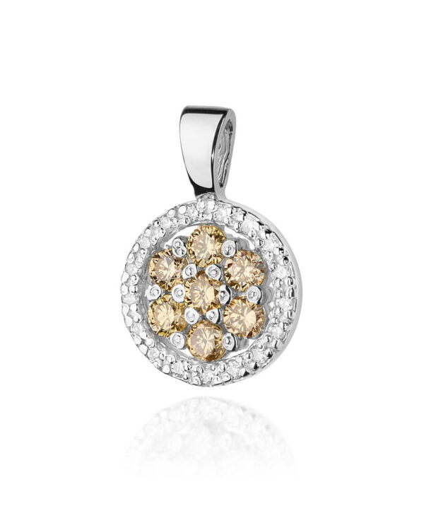 Zawieszka Z440 z diamentami białe złoto Jubiler Kraków BigDIAMOND