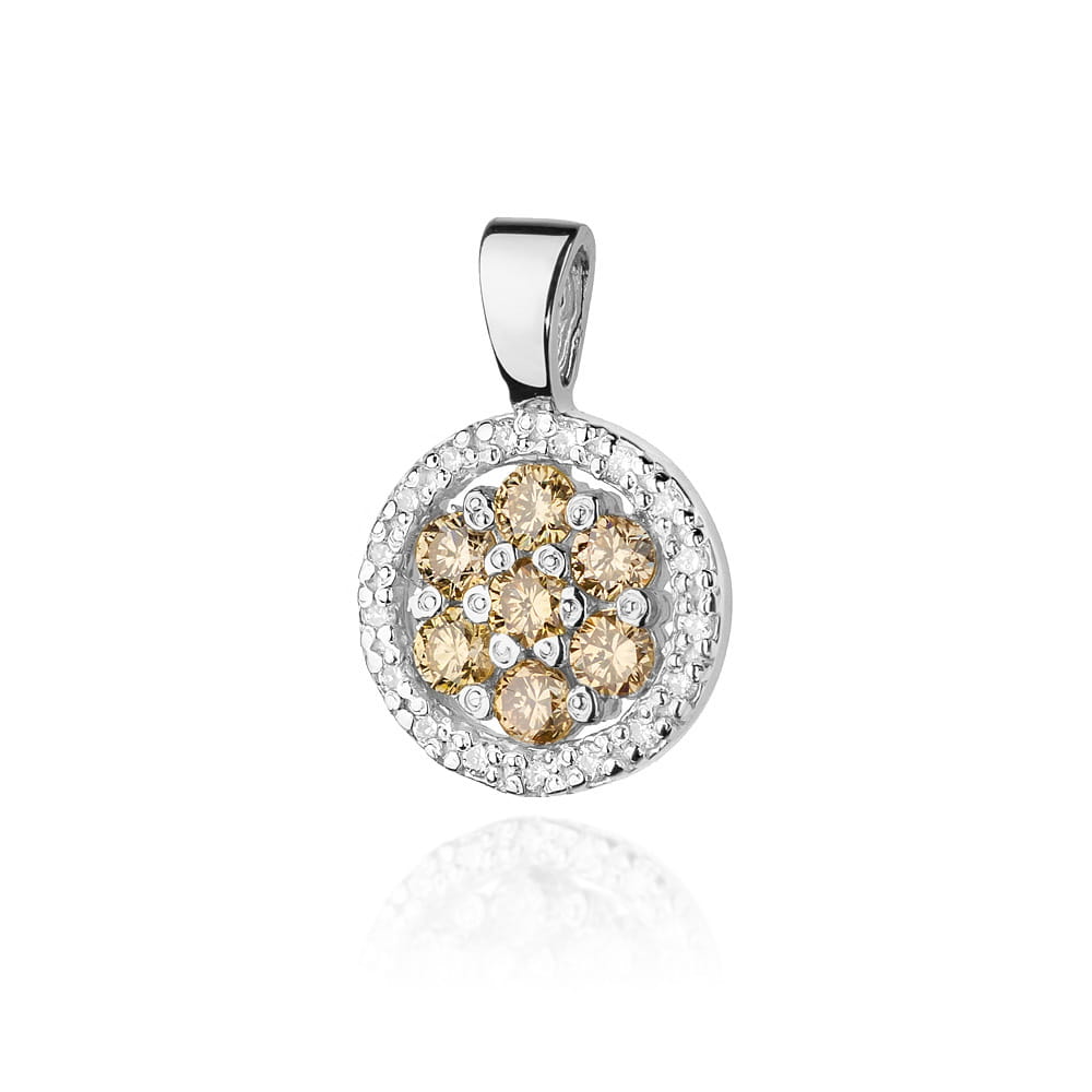 Zawieszka Z440 z diamentami białe złoto Jubiler Kraków BigDIAMOND