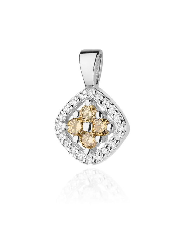 Zawieszka Z441 z diamentami białe złoto Jubiler Kraków BigDIAMOND