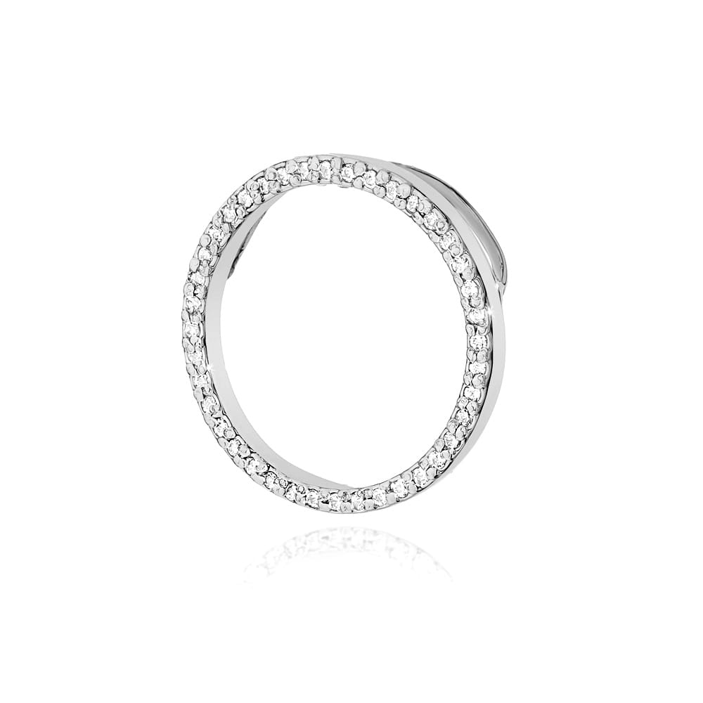 Zawieszka Z442 z diamentami białe złoto Jubiler Kraków BigDIAMOND