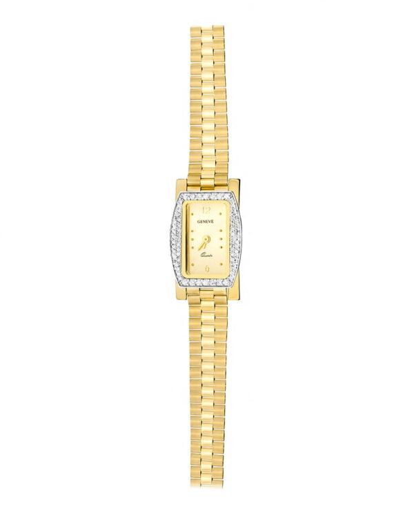 Złoty damski zegarek z diamentami VS2/G Geneve Jubiler Kraków BigDIAMOND