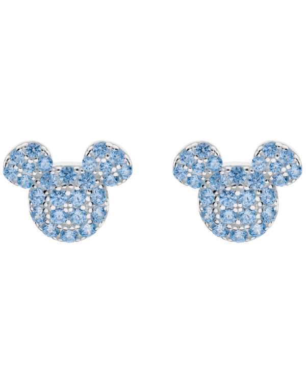 Front kolczyków Myszka Mickey z cyrkoniami – srebro 925 – Disney x BigDIAMOND