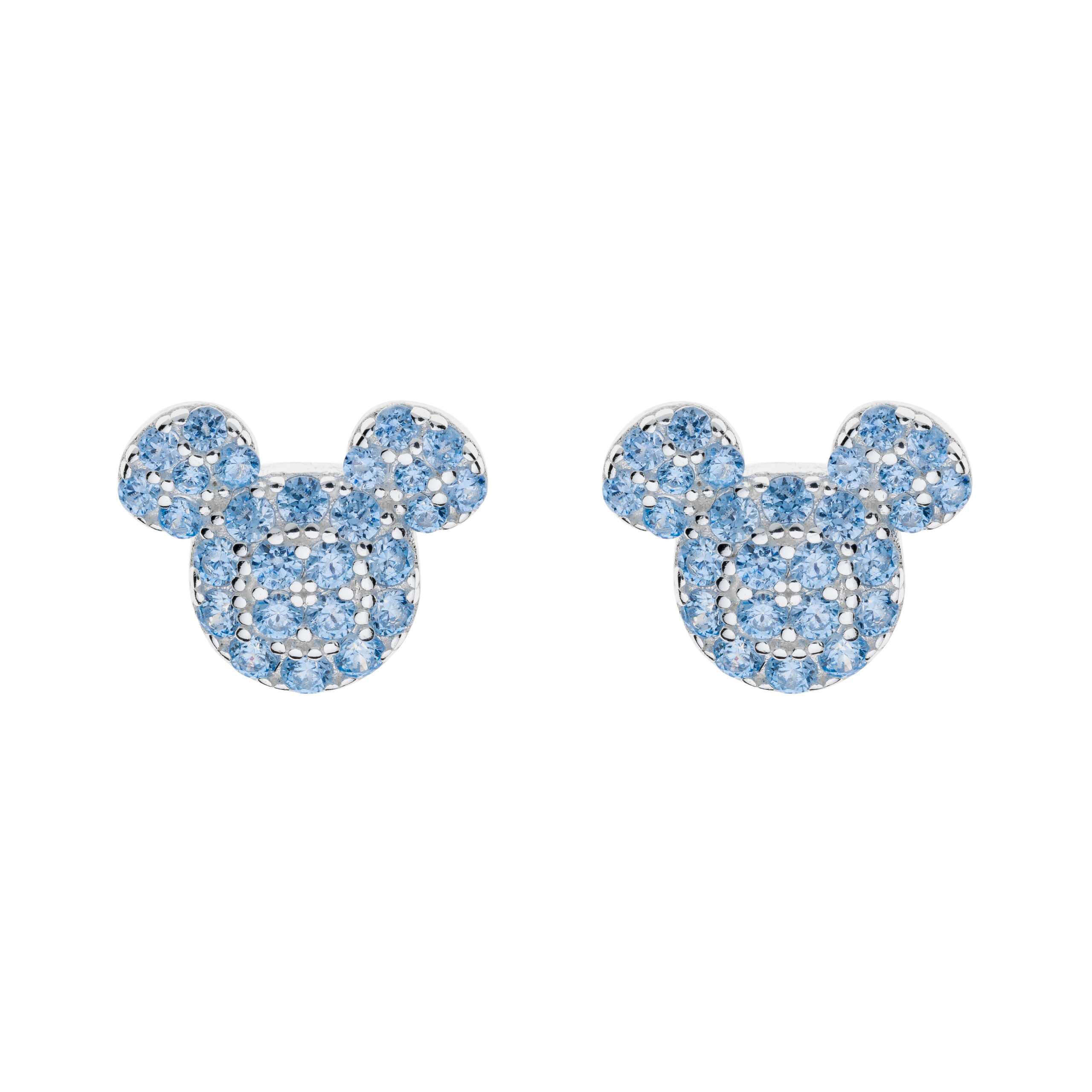 Front kolczyków Myszka Mickey z cyrkoniami – srebro 925 – Disney x BigDIAMOND